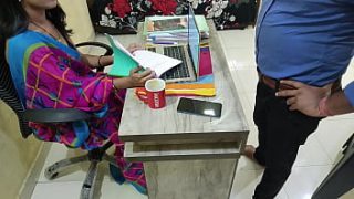 Sizzling Indian Boss Lady Gets Pounded Hard By Her Young Office Stud With Moans In Hindi
