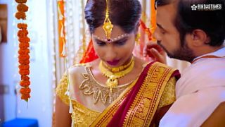 Curvy Desi Bride Gets Ravaged By Ex-lover While Hubby Watches – Moaning In Hindi