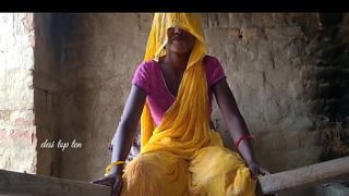 Hot Desi Wife In Yellow Saree Gets Pounded Hard By Her Husband