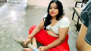 Desi Bhabhi Gets Pounded Hard By Horny Neighbor Boy