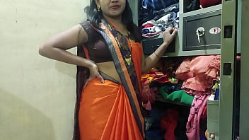 कामवाली की साड़ी फाड़कर उसकी चूत में लंड ठूँसा