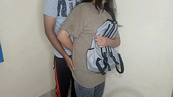 Desperate College Slut Pays Rent With Her Tight Pussy For Greedy Landlord