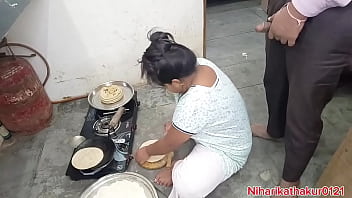 Sizzling Indian Desi Stepmom Gets Ravaged On The Kitchen Counter